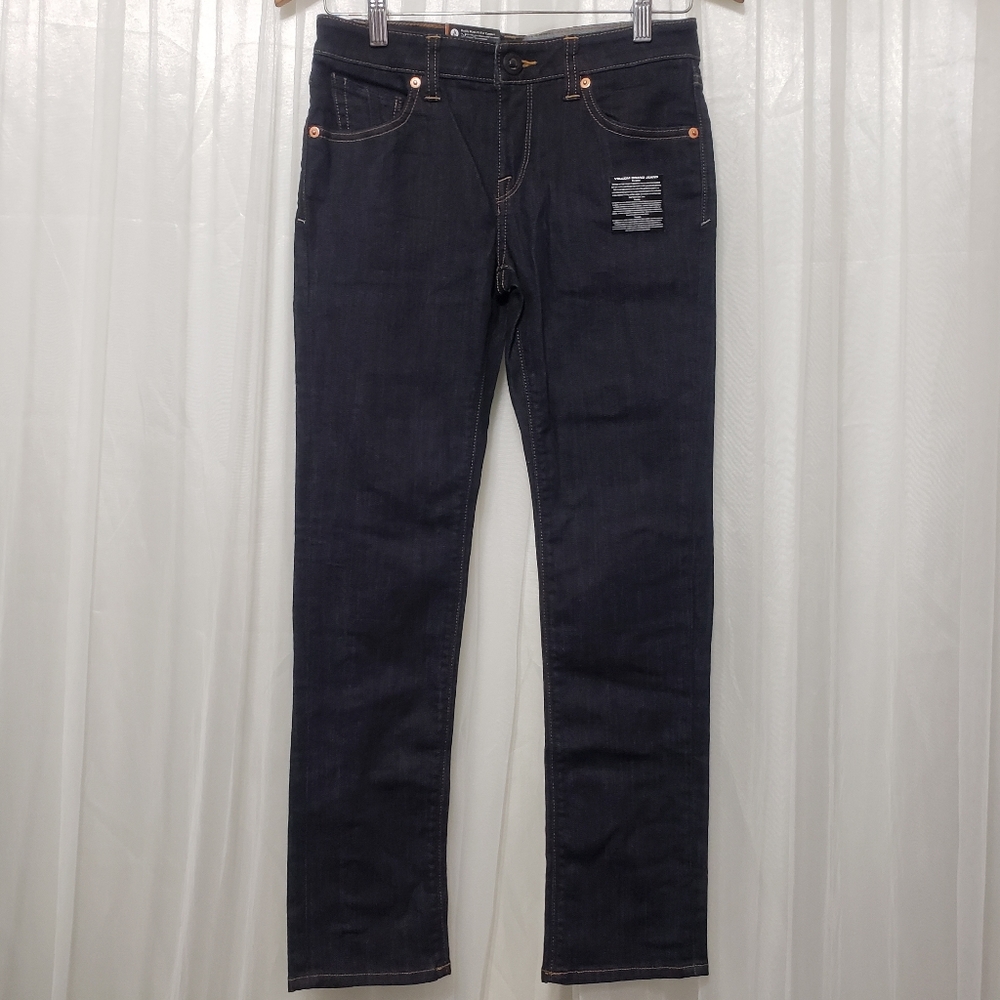 Volcom Youth Girls Sz 14 NWT Vorta Slim Straight Jeans - Picture 4 of 15